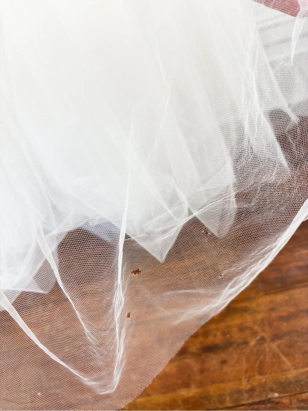 Vintage Oscar de la Renta Ivory Tulle Strapless Wedding Gown Sz S - Picture 16 of 16
